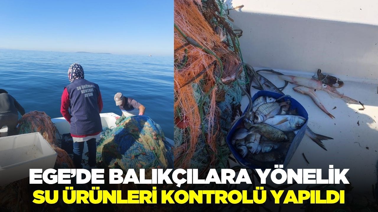 Ege'de su ürünlerine denetim gerçekleştirildi!