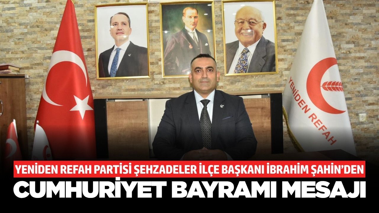 Başkan Şahin'den 29 Ekim mesajı