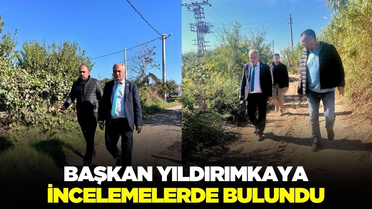 Başkan Yıldırımkaya, yollarda incelemelerde bulundu