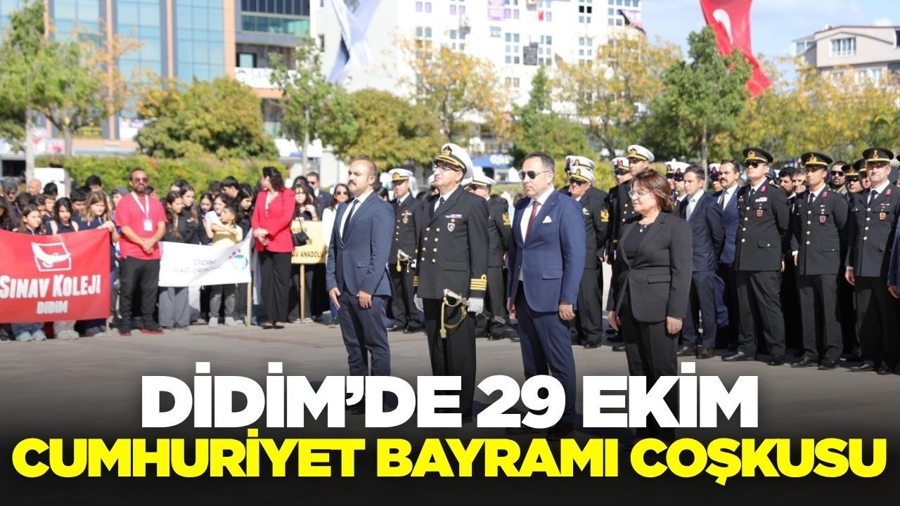 Aydın'da 29 Ekim Cumhuriyet Bayramı coşkuyla kutlandı