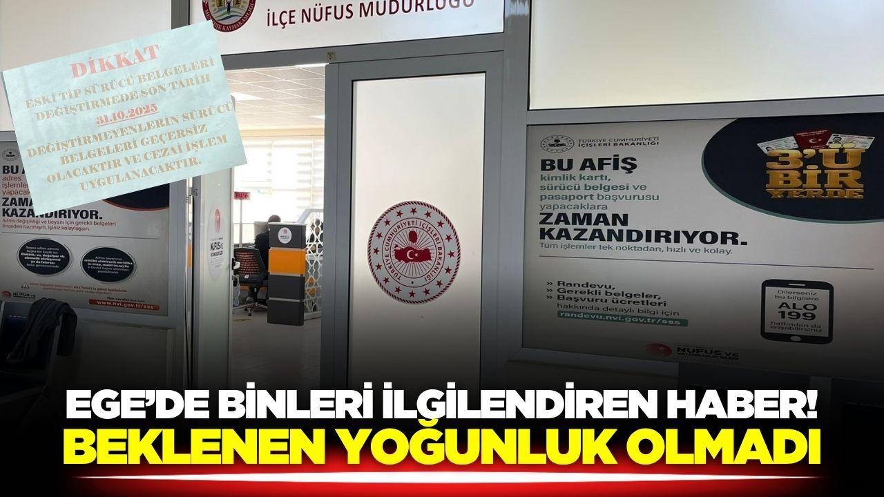 Ege'de beklenen yoğunluk gelmedi!
