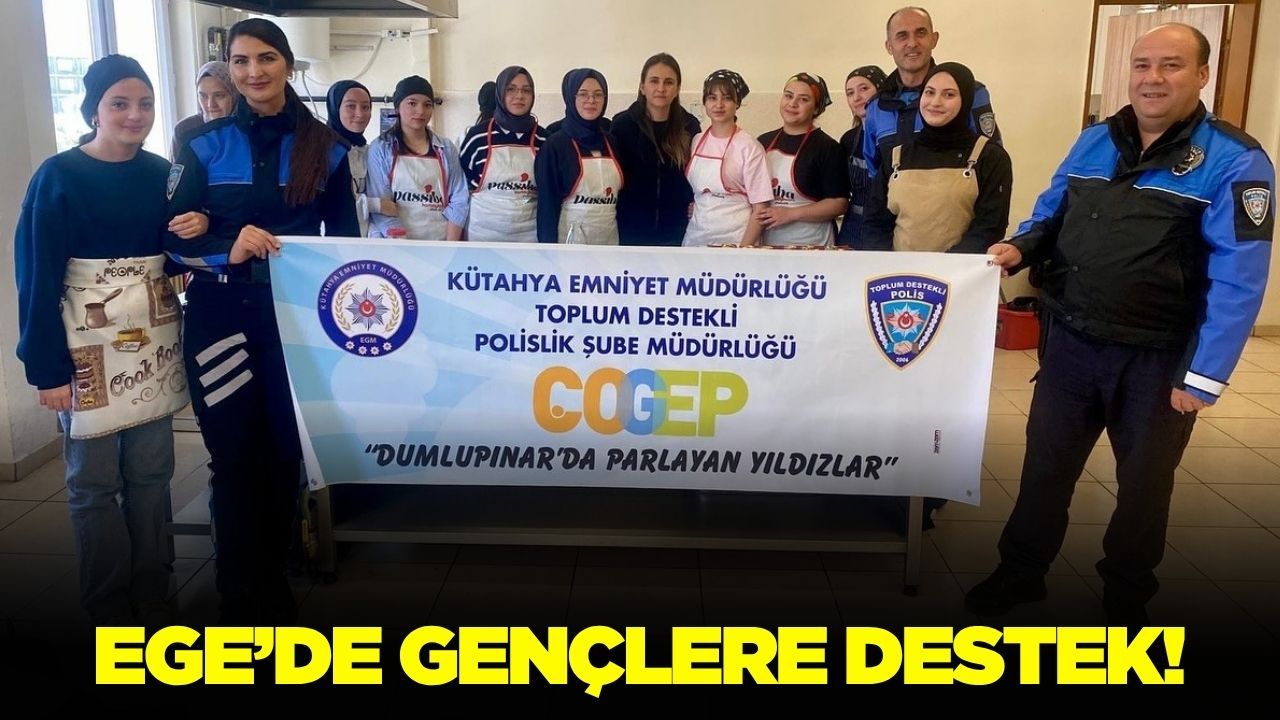 Ege'de gençlere destek sürüyor!