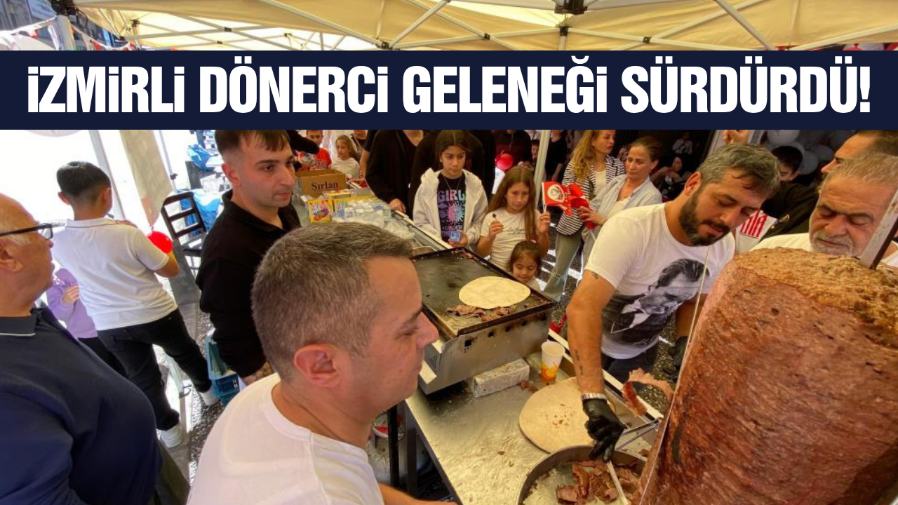 İzmirli dönerciden çocuklara bayram hediyesi