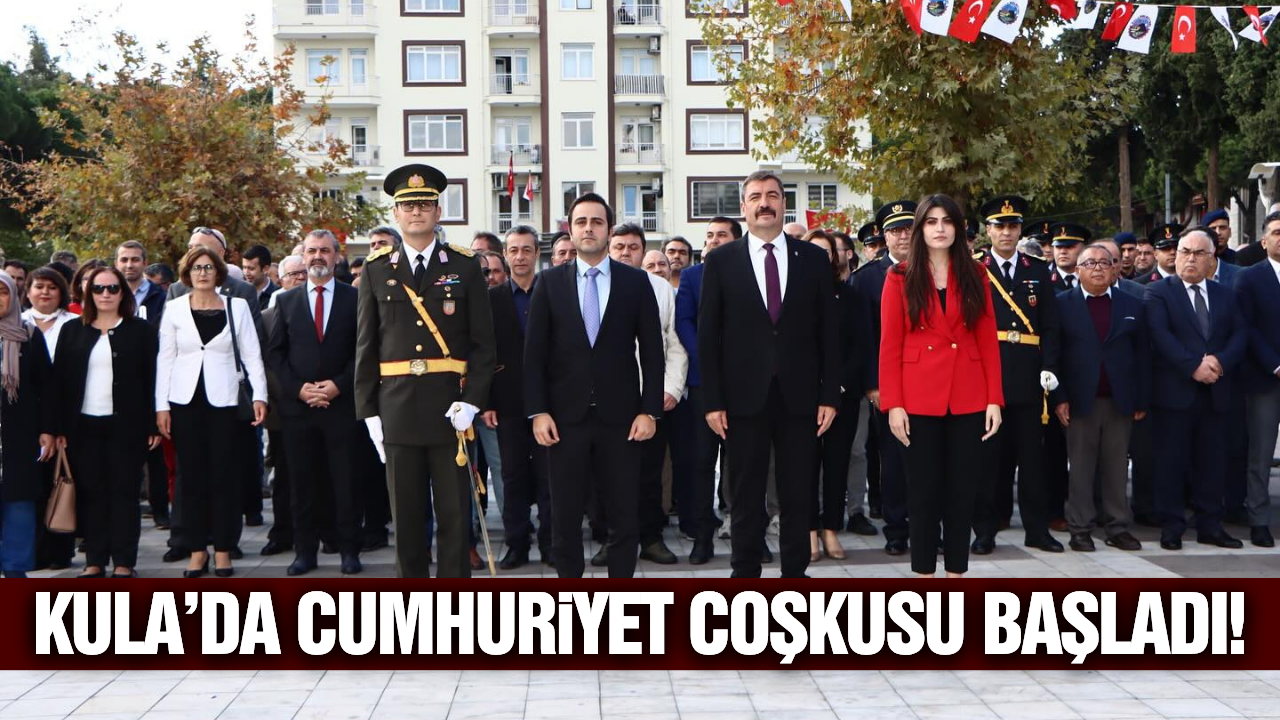 Kula'da 102. Yıl Cumhuriyet coşkusu başladı