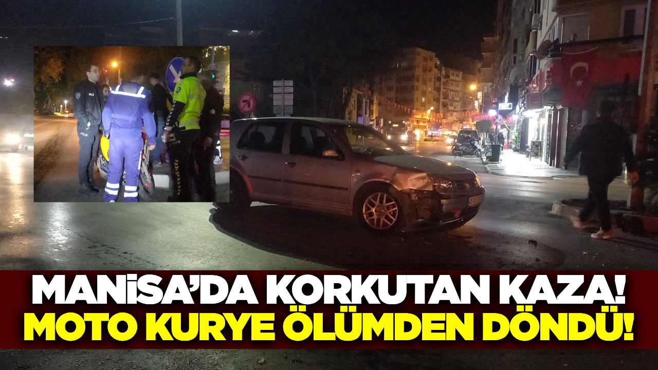 Manisa'da yürekleri ağza getiren kaza!