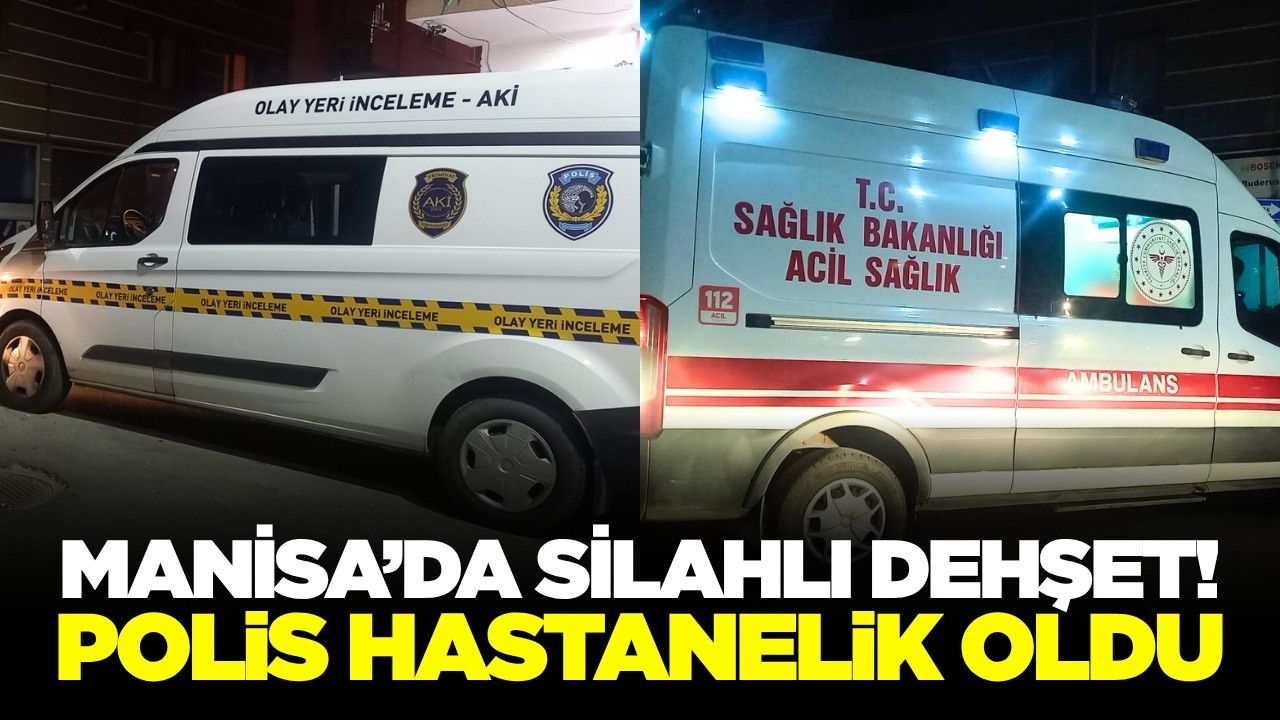 Manisa'da Silahlı Dehşet! Kuryeyi Darp Edip Ateş Açtı, Biber Gazlı Müdahalede Bir Polis Hastanelik Oldu