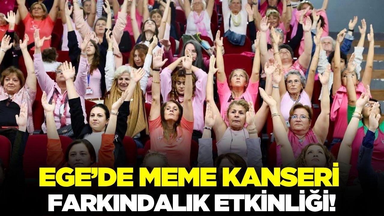 Ege'de meme kanseri farkındalık etkinliği