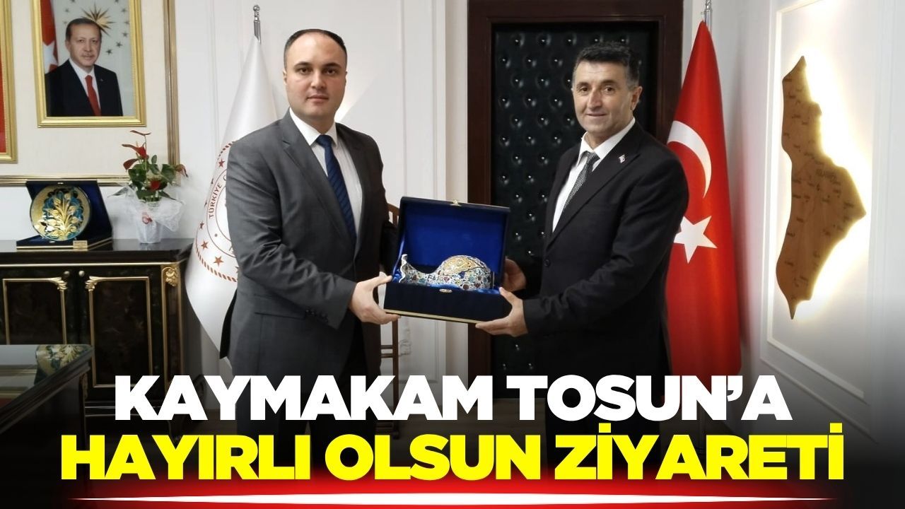Kaymakam Tosun'a Muhtardan hayırlı olsun ziyareti!