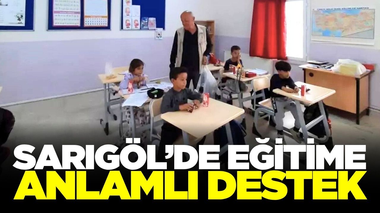 Sarıgöl'de emekli eczacıdan eğitime anlamlı destek