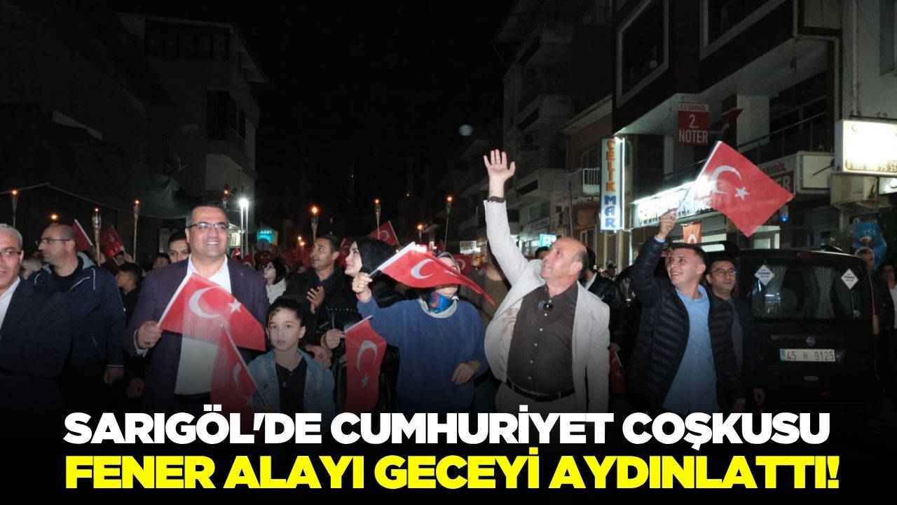 Sarıgöl'de fener alayı coşkusu