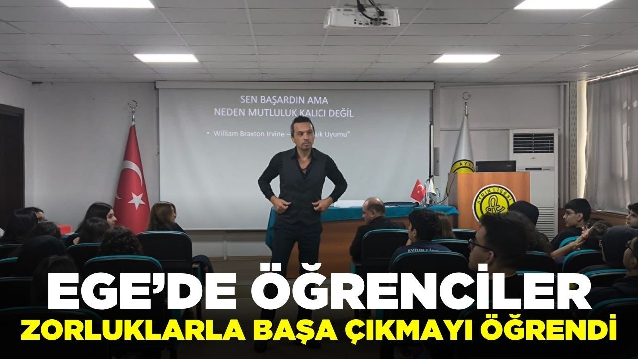 Ege'de öğrenciler sınav sürecinde zorluklarla başa çıkmayı öğrendi