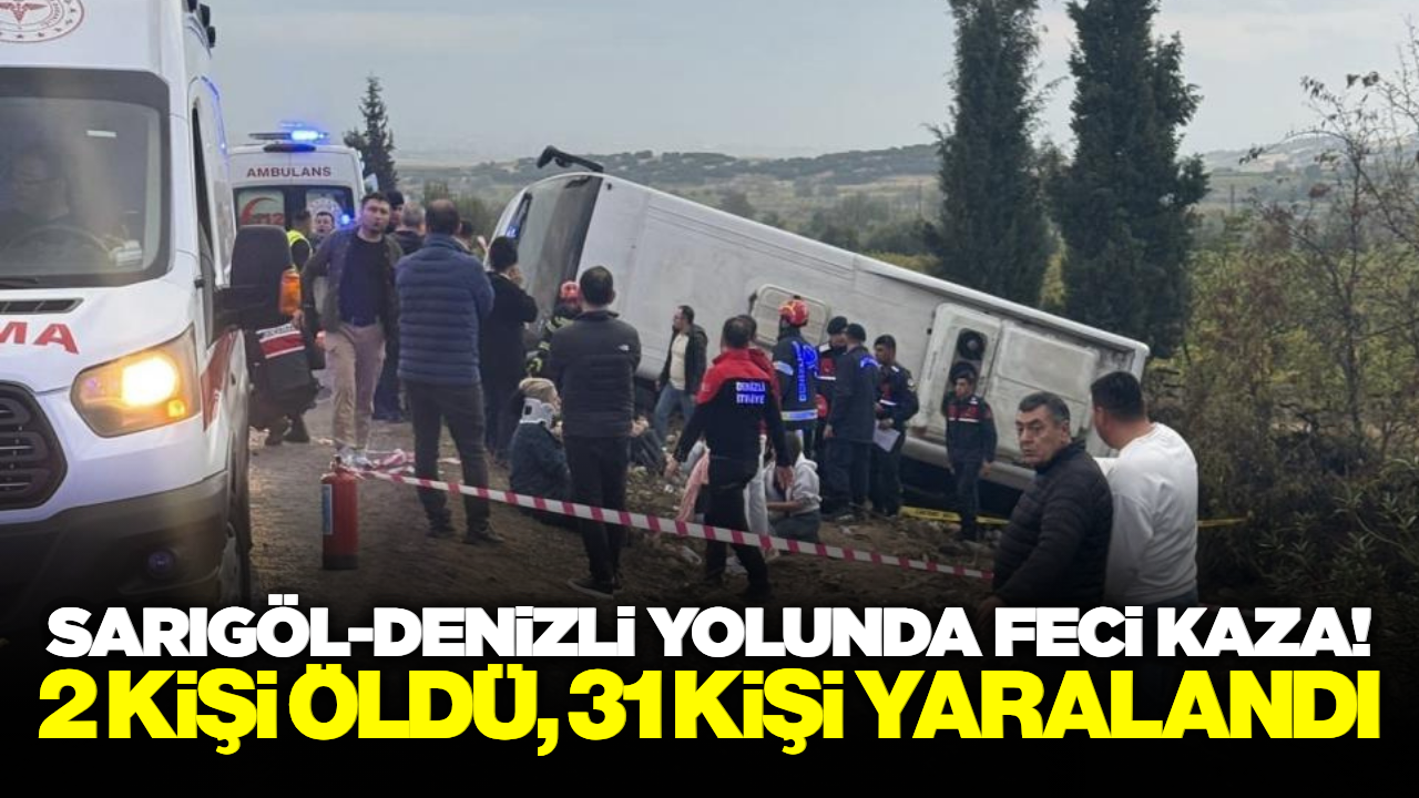 Tur midibüsü şarampole yuvarlandı: 2 ölü, 31 yaralı