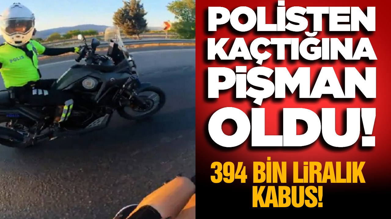 Polisten Kaçan Motosikletliye Rekor Ceza: O Anlar Kask Kamerasında!
