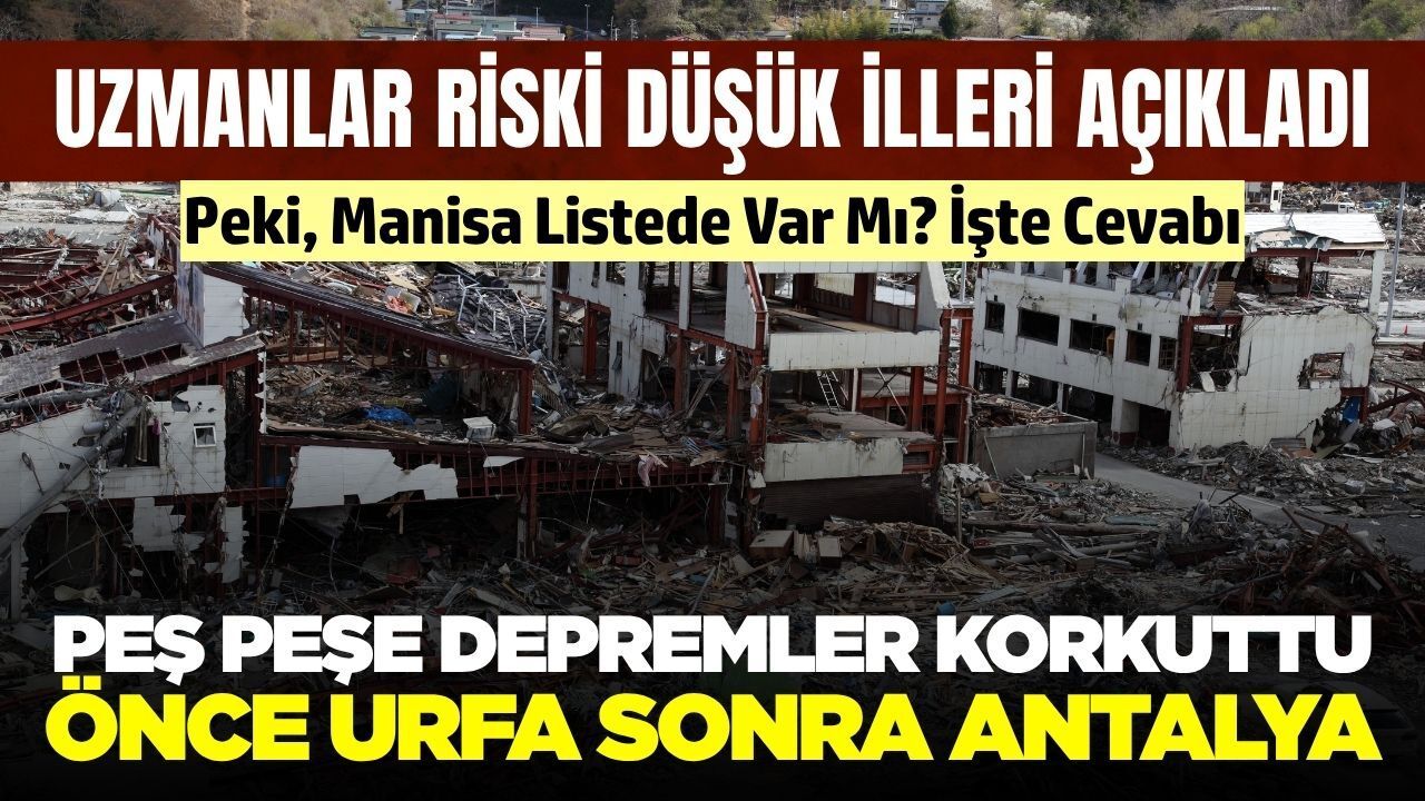 Peş peşe depremler! Antalya deprem oldu