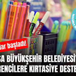 Manisa Büyükşehir Belediyesi’nden öğrencilere kırtasiye desteği