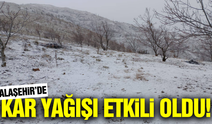 Alaşehir'in yüksek kesimleri beyaza büründü!