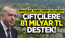Cumhurbaşkanı Erdoğan'dan çiftçilere peş peşe müjdeler!