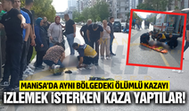 Manisa’da motosiklet kazası: Yaralılar hastaneye kaldırıldı