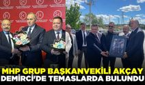 Erkan Akçay, Demirci'de bir dizi ziyaretlerde bulundu