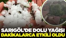 Sarıgöl'de dolu yağışı etkili oldu! Bağcılar tedirgin