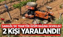 Sarıgöl'de traktör kazası: 2 yaralı