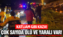 Yolcu otobüsü kaza yaptı: Çok sayıda ölü ve yaralı var!