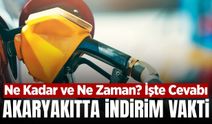 Akaryakıtta indirim sürprizi