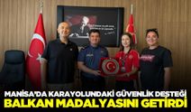 Akhisarlı milli bisikletçi Tuncel'den Jandarma Komutanlığına ziyaret
