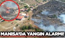 Manisa'da korkutan yangın: 30 dönüm alan kül oldu