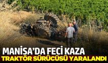 Sarıgöl'de transit traktöre arkadan çarptı: 1 yaralı