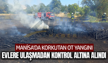 Manisa'da yangın paniği: Alevler evlere sıçramadan söndürüldü