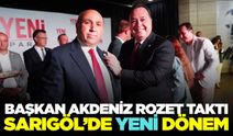 Sarıgöl Belediye Başkanı Tahsin Akdeniz Yeni Rozetini Taktı