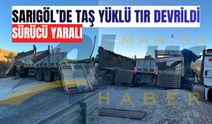 Sarıgöl’de Korkutan Tır Kazası: 1 Yaralı