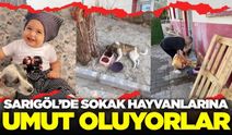 Sarıgöl'de sahipsiz hayvanlar unutulmadı