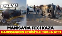 Manisa'da feci kaza: 3 yaralı