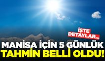 Manisa için 5 günlük tahmin belli oldu: Sıcaklıklar düşecek mi?