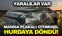 Manisa plakalı otomobil refüje çıktı: Yaralılar var!