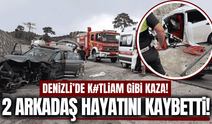 İki otomobil kafa kafaya çarpıştı: 2 arkadaş hayatını kaybetti