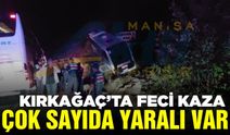 Manisa'da yolcu otobüsü kazası: Çok sayıda yaralı var