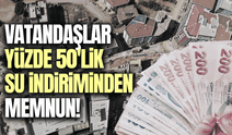 Muradiye’de yüzde 50’lik su indirimi vatandaşları memnun etti!