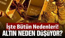 Altın neden düşüyor! İşte bütün sebepleri