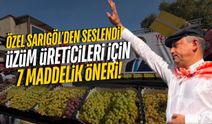 Özgür Özel’den üzüm üreticilerine 7 maddelik çözüm!