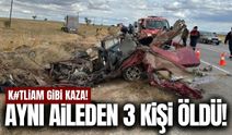 Uşak'ta feci kaza: Aynı aileden 3 kişi hayatını kaybetti!