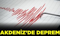 Akdeniz'de 4.9 büyüklüğünde deprem