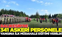 341 askeri personele yangına ilk müdahale eğitimi verildi