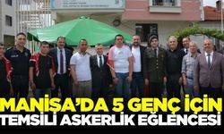 Manisa'da özel gençler için askere uğurlama eğlencesi