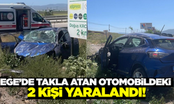 Afyonkarahisar'da otomobil takla attı: 2 yaralı