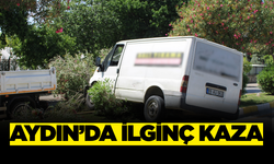 Minibüs Orta Refüjde Asılı Kaldı, Sürücü Şanslı Çıktı