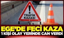Ege'de feci kaza: Olay yerinde can verdi