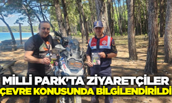 Aydın Jandarma, Milli Park ziyaretçilerini bilgilendirdi!
